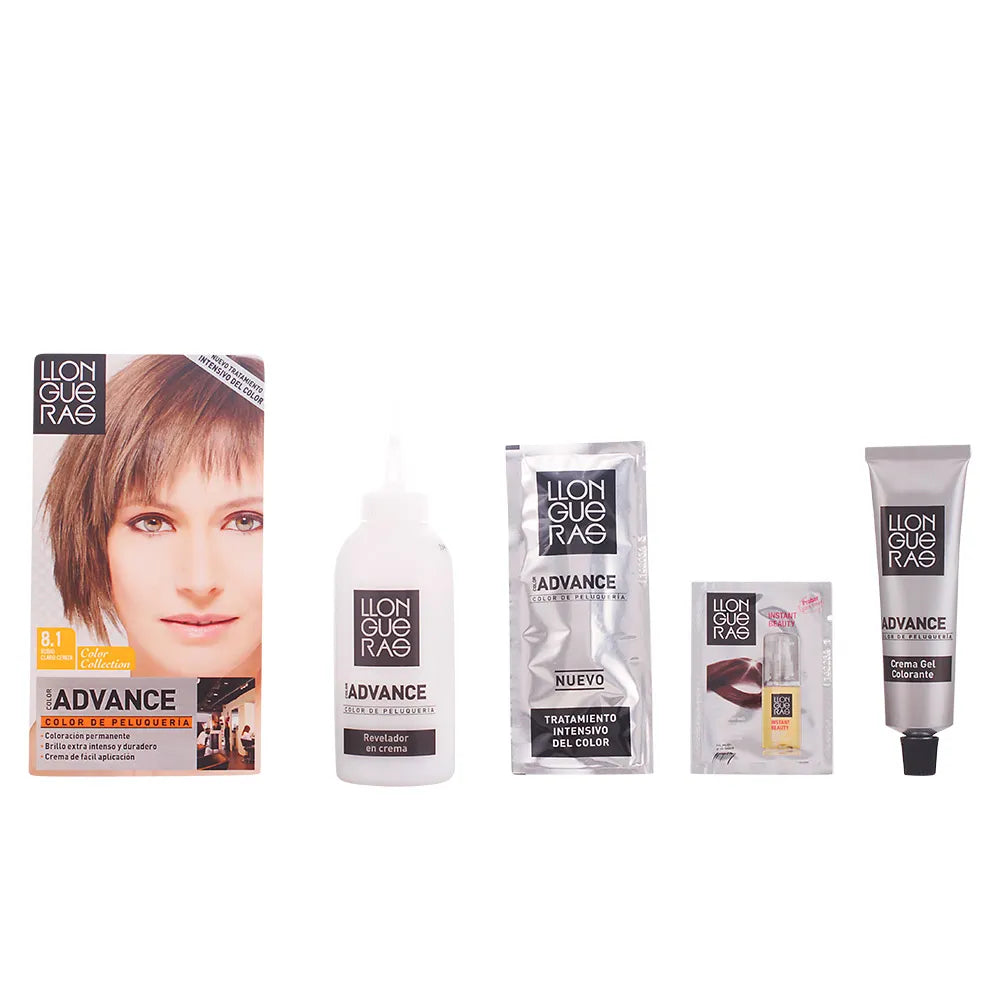 Llongueras Color Advance Haarfarbe 8 Hellblond Asch