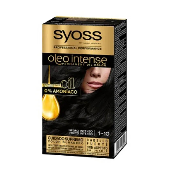 Syoss Oleo Intense Dauerhafte Haarfarbe 1-10 Tiefschwarz