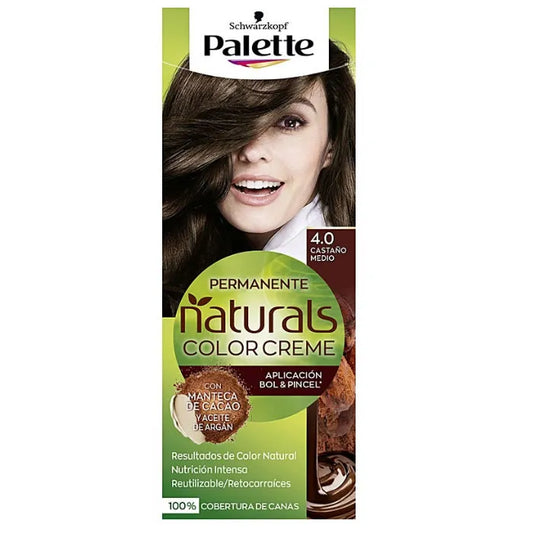 Schwarzkopf Palette Naturals Color Creme 4.0 Mittelbraun