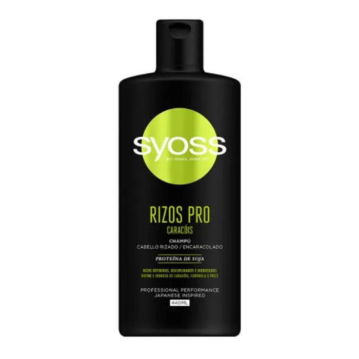 Shampooing Syoss Rizos Pro Définition et Hydratation Cheveux Ondulés ou Bouclés 440 ml