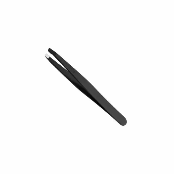 Pince à épiler Eurostil en acier inoxydable noir 9cm