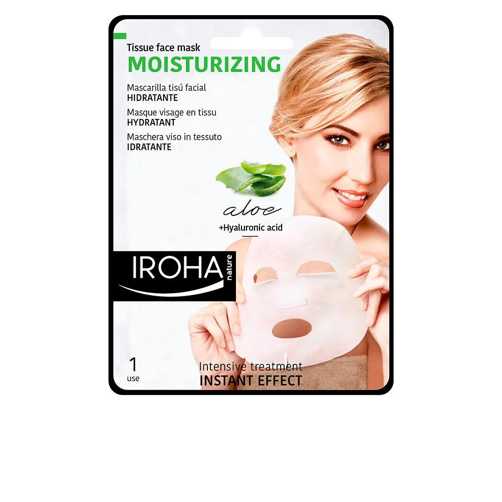 Masque visage en tissu hydratant Iroha Nature Aloe Vera 1 unité