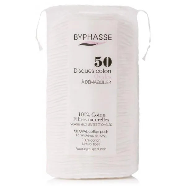 Byphasse Ovale Abschminkpads aus Baumwolle 50 Stk.