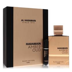 Al Haramain Amber Oud Black Edition by Al Haramain - Gift Set 5 oz 5 oz Eau De Parfum Spray + 0.34 oz Refillable Spray