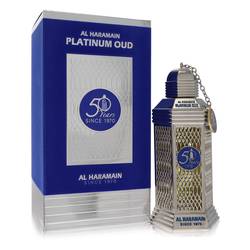 Al Haramain 50 Years Platinum Oud by Al Haramain - Eau De Parfum Spray (Unisex) 3.3 oz