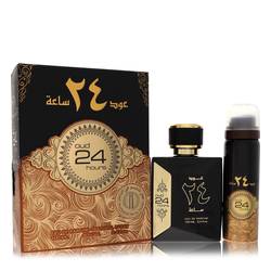 Ard Al Zaafaran Oud 24 Hours by Al Zaafaran - Eau De Parfum Spray + 1.7oz Perfumed Spray (Unisex) 3.4 oz