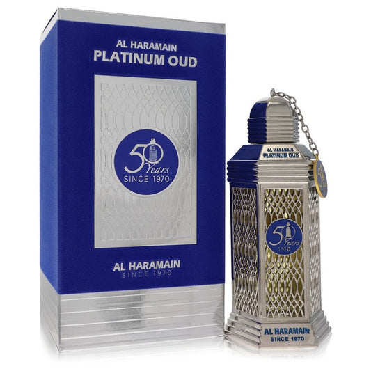 Al Haramain 50 Years Platinum Oud par Al Haramain - Eau de Parfum en spray (unisexe) 3,3 oz