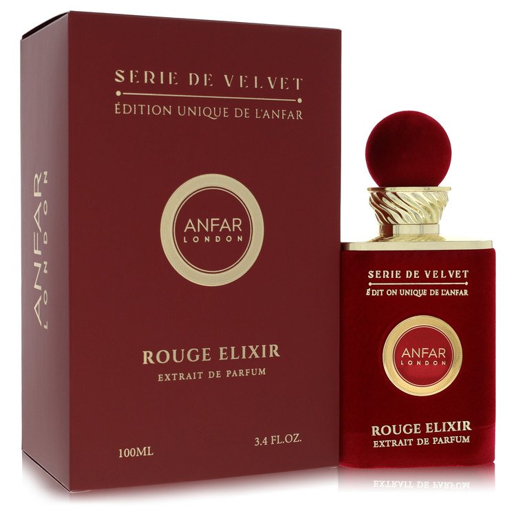 Anfar London Serie de Velvet Rouge Elixir by Anfar - Extrait De Parfum Spray 3.3 oz