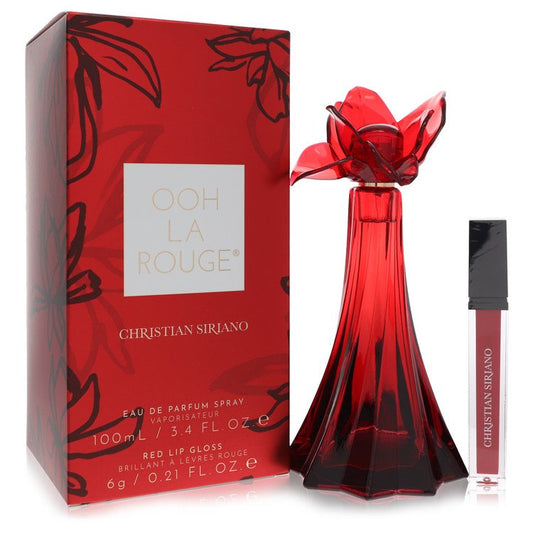 Christian Siriano Ooh La Rouge von Christian Siriano – Eau de Parfum Spray + 6 ml roter Lipgloss 100 ml