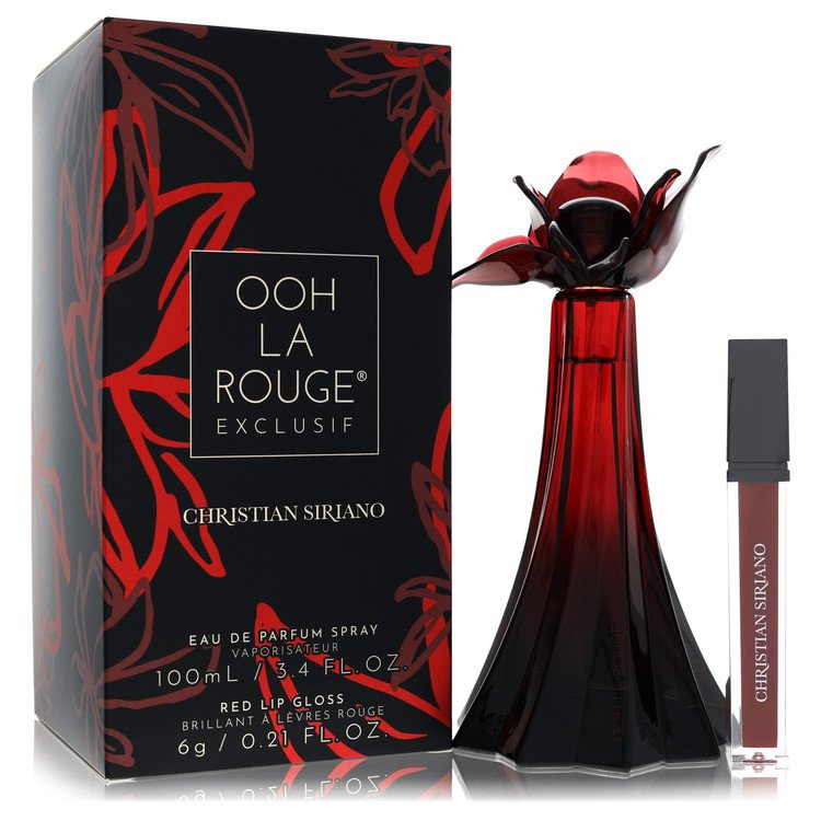 Christian Siriano Ooh la Rouge Exclusif by Christian Siriano - Eau De Parfum Spray + 0.21 oz  Red Lip Gloss 3.4 oz