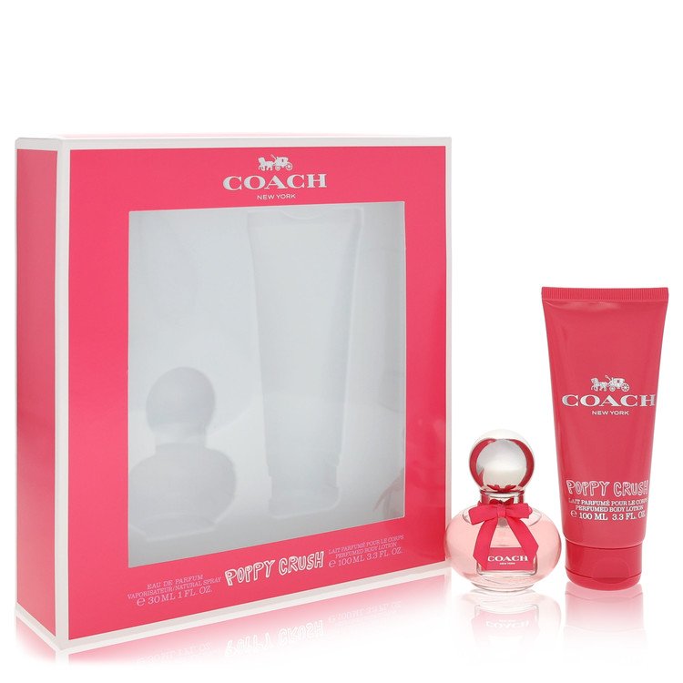 Coach Poppy Crush by Coach - Gift Set -- 1 oz Eau De Parfum Spray + 3.3 oz Body Lotion