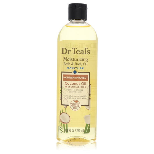 Dr Teal's Moisturizing Bath & Body Oil by Dr Teal's - Nourishing Coconut Oil with Essensial Oils, Jojoba Oil, Sweet Almond Oil and Cocoa Butter 8.8 oz
