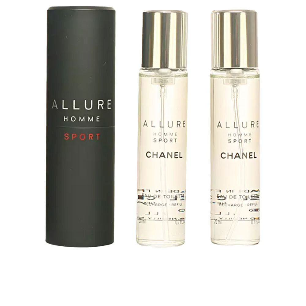 ALLURE HOMME SPORT travel spray and two refills 3 x