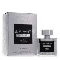Lattafa Confidential Platinum by Lattafa - Eau De Parfum Spray (Unisex) 3.4 oz