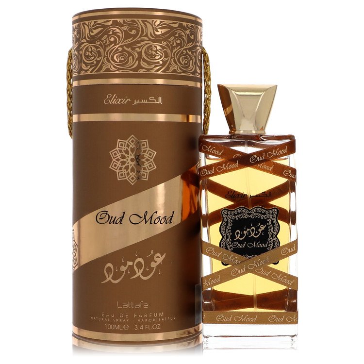 Lattafa Oud Mood Elixir by Lattafa - Eau De Parfum Spray (Unisex) 3.4 oz