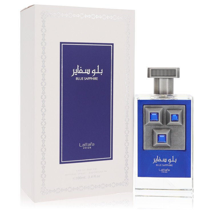 Lattafa Pride Blue Sapphire by Lattafa - Eau De Parfum Spray (Unisex) 3.4 oz