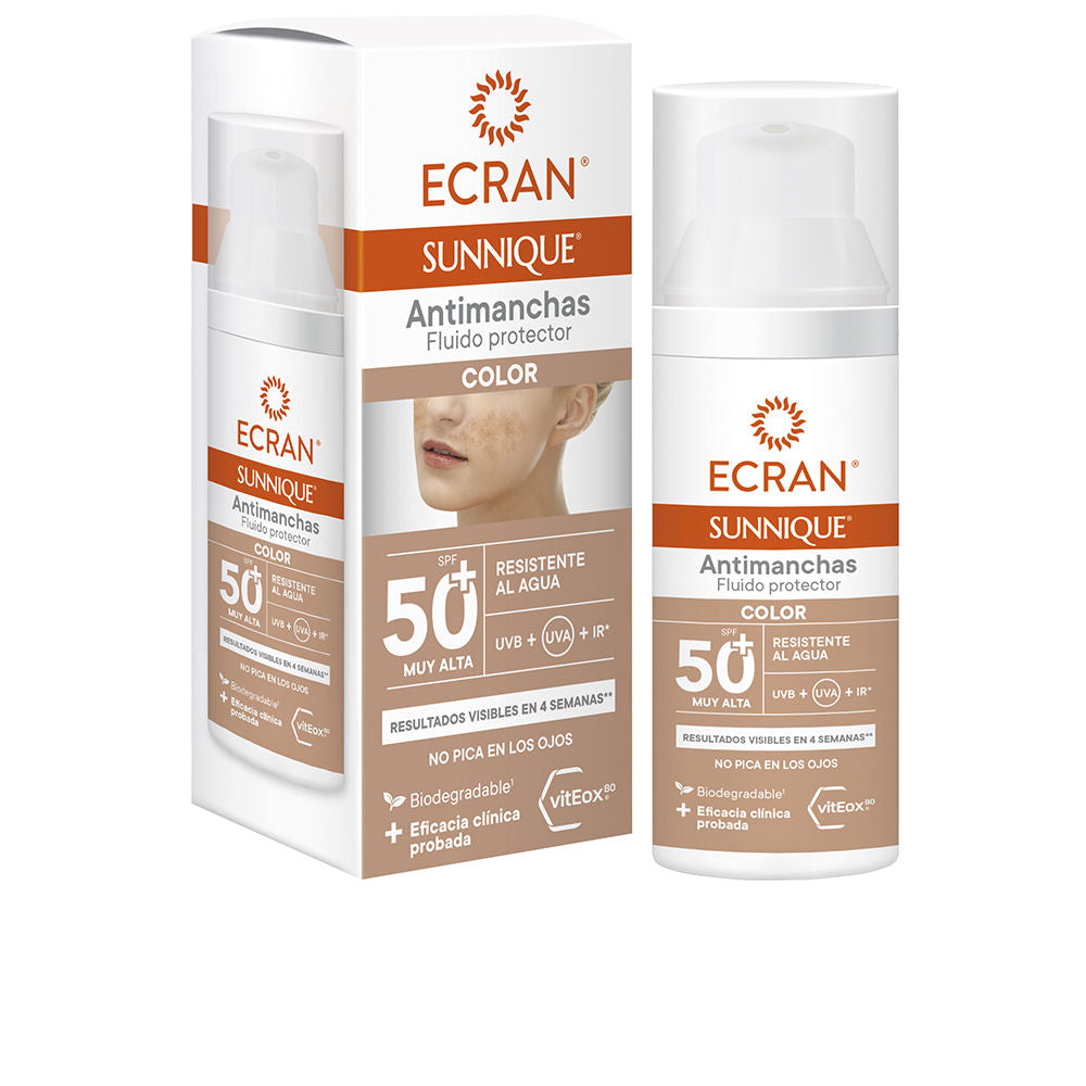 ECRAN SUNNIQUE anti-stain facial color SPF50+ 50 ml