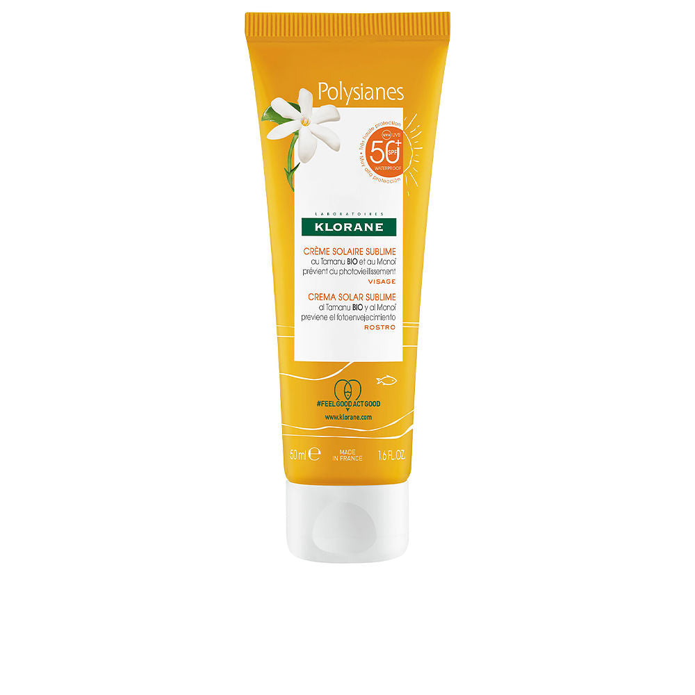 POLYSIANES MONOÏ Y TAMANU BIO sublime sun cream SPF50+ 50 ml