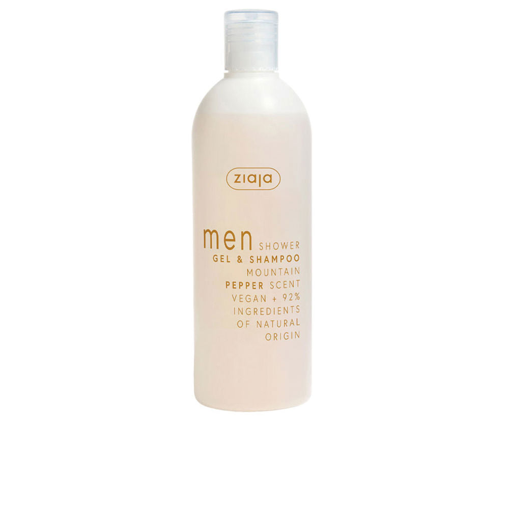 MEN shower gel and shampoo mountain pepper