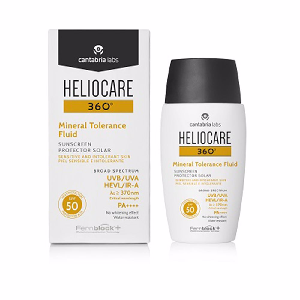HELIOCARE 360Â° fluid sunscreen mineral tolerance SPF50