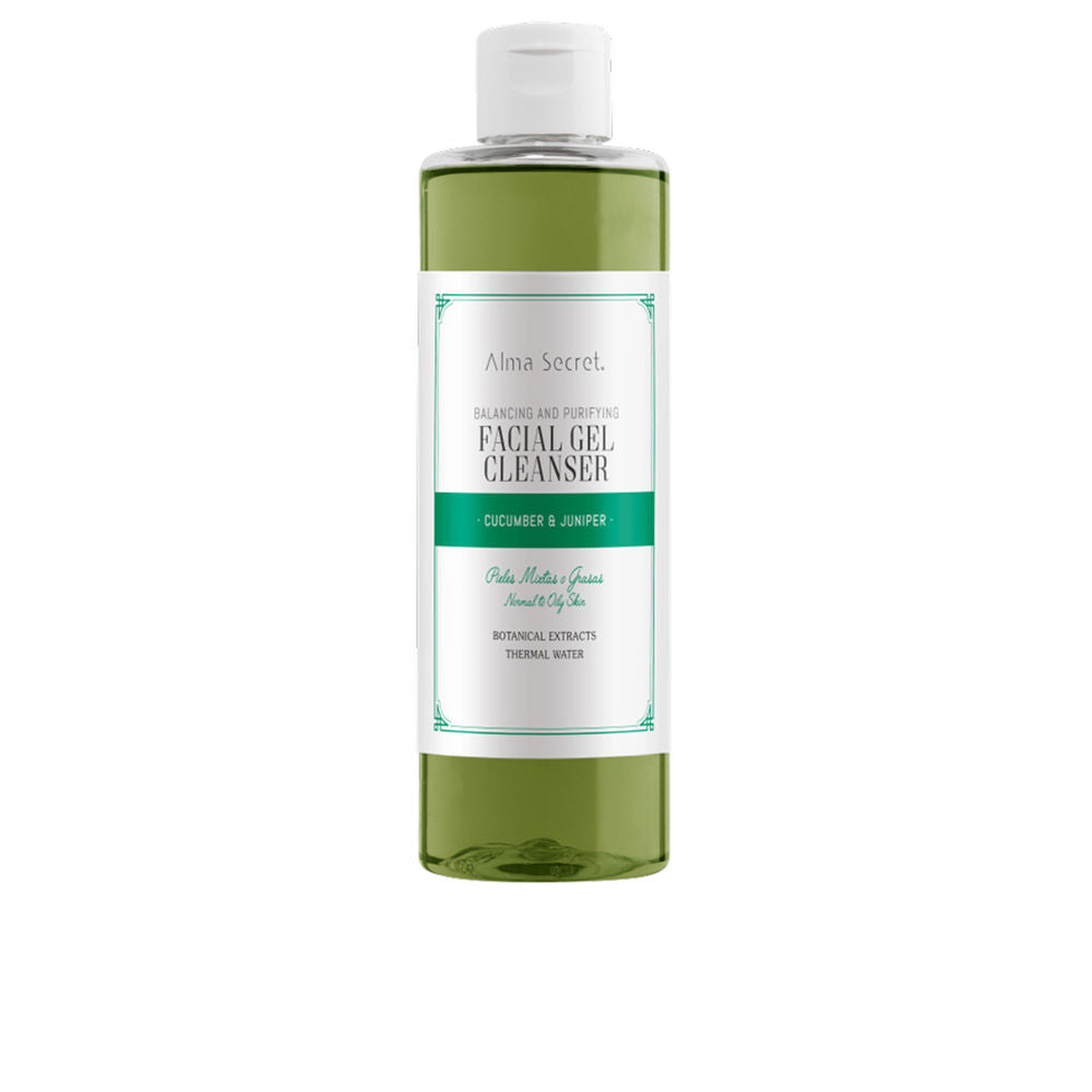Balancing and purifying FACIAL GEL CLEANSER cucumber & juniper 200 ml