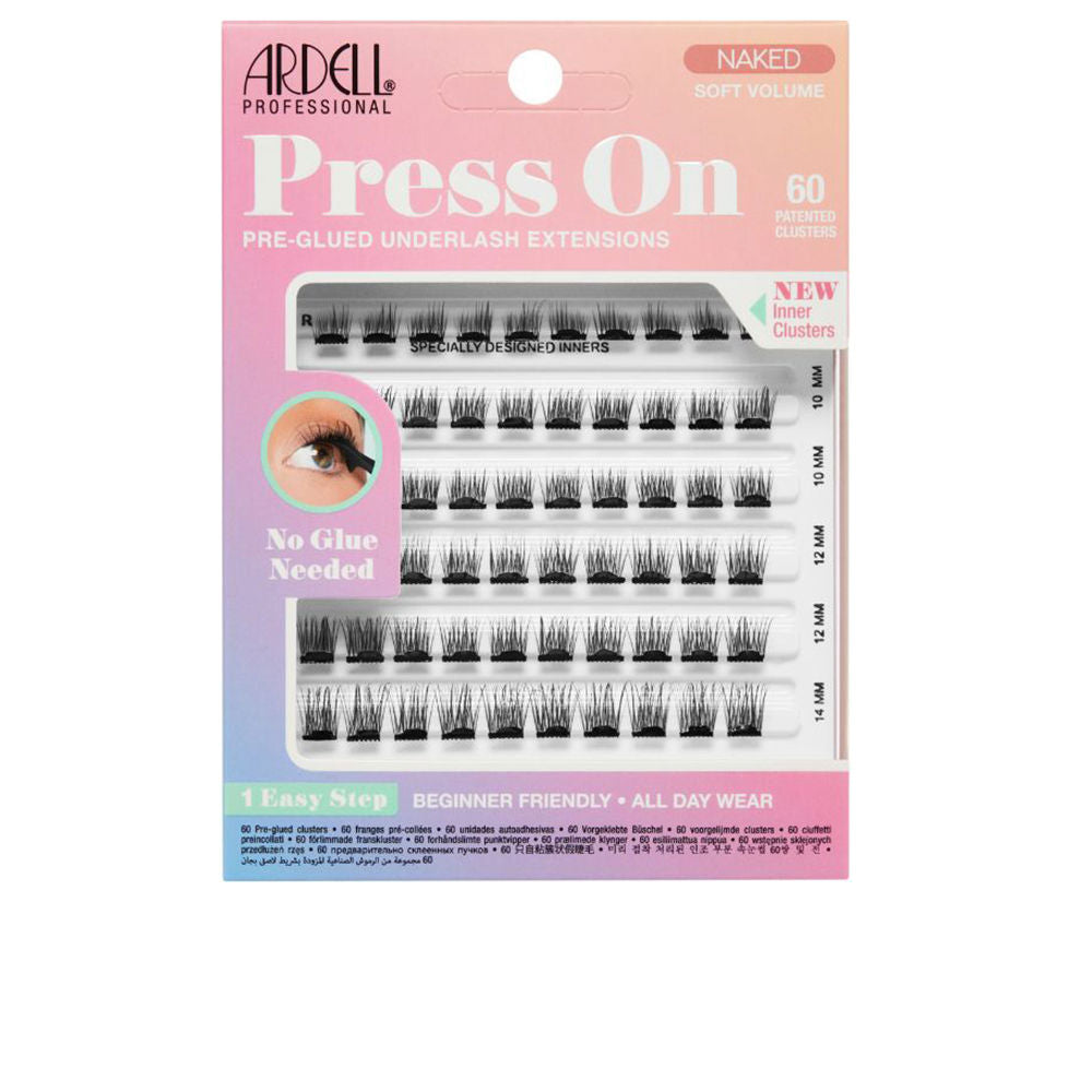 ARDELL PRESS ON pre-glued underlash extensions #naked soft volume 60 u