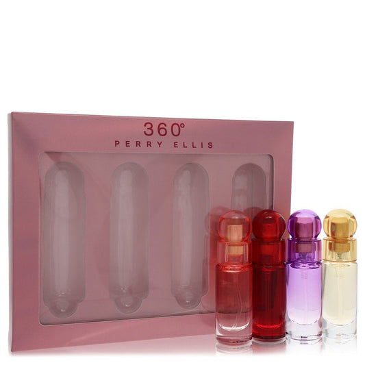 perry ellis 360 by Perry Ellis - Gift Set -- .25 oz  EDP Spray Perry Ellis 360 Coral +.25 oz EDT Spray Perry Ellis 360 + .25 oz  EDP Spray Perry Ellis 360 Purple + .25 oz EDP Perry Ellis 360 Red