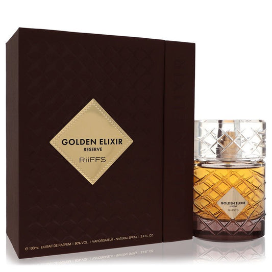 Riiffs Golden Elixir Reserve by Riiffs - Extrait De Parfum Spray (Unisex) 3.4 oz