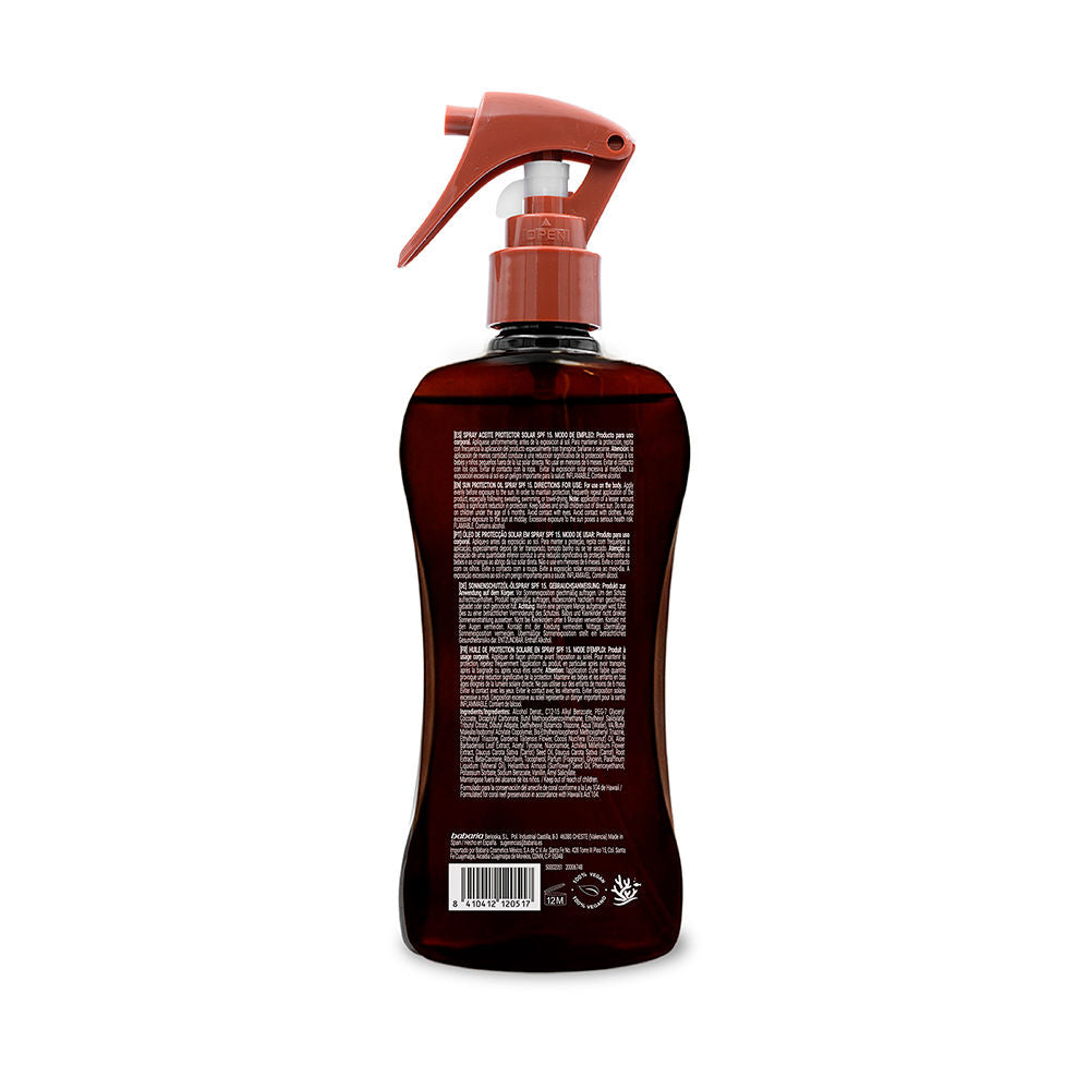 SUN LOVERS BRONZE sunscreen oil spray SPF15