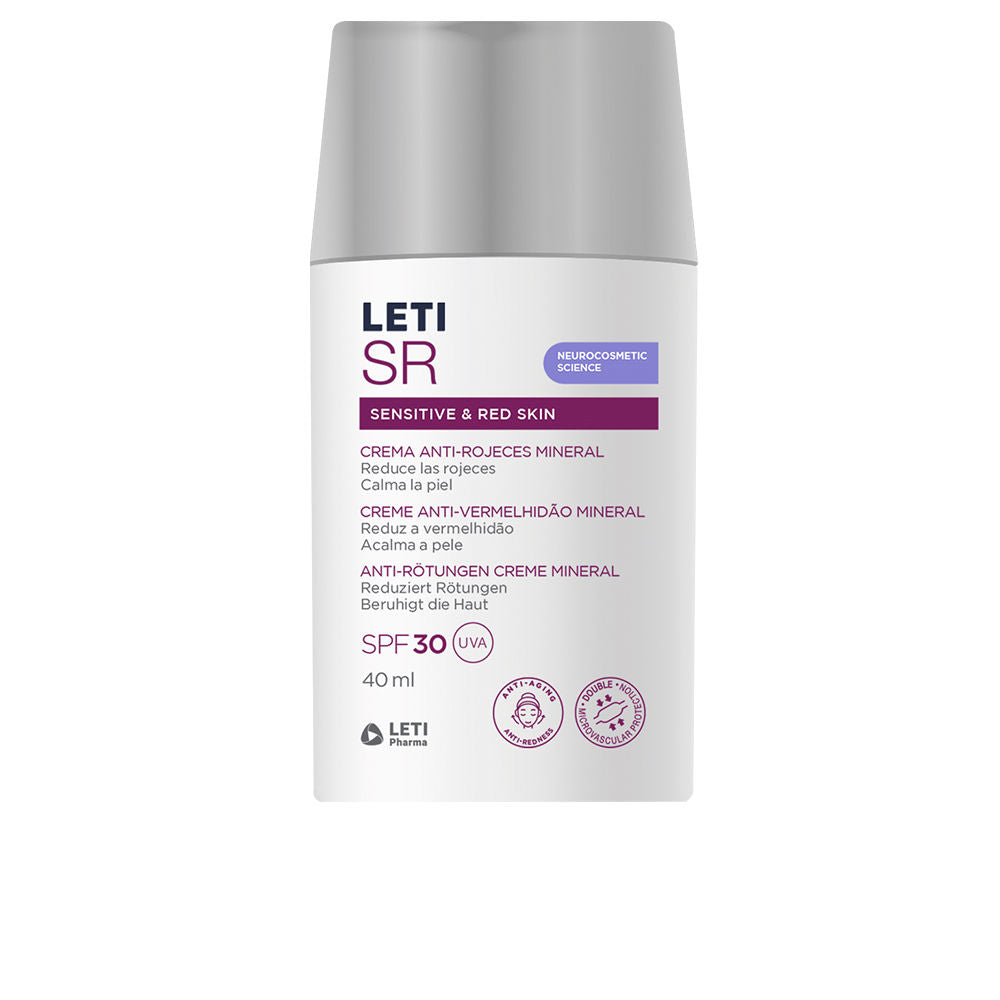 LETISR SENSITIVE & RED SKIN mineral anti-redness cream SPF30