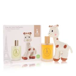 Sophie La Girafe Eau de Soin Parfumee by Sophie La Girafe - Gift Set -- 3.4 oz Scented Skincare Water (Alcohol-Free) + 1 Sophie La Girafe Soft Toy
