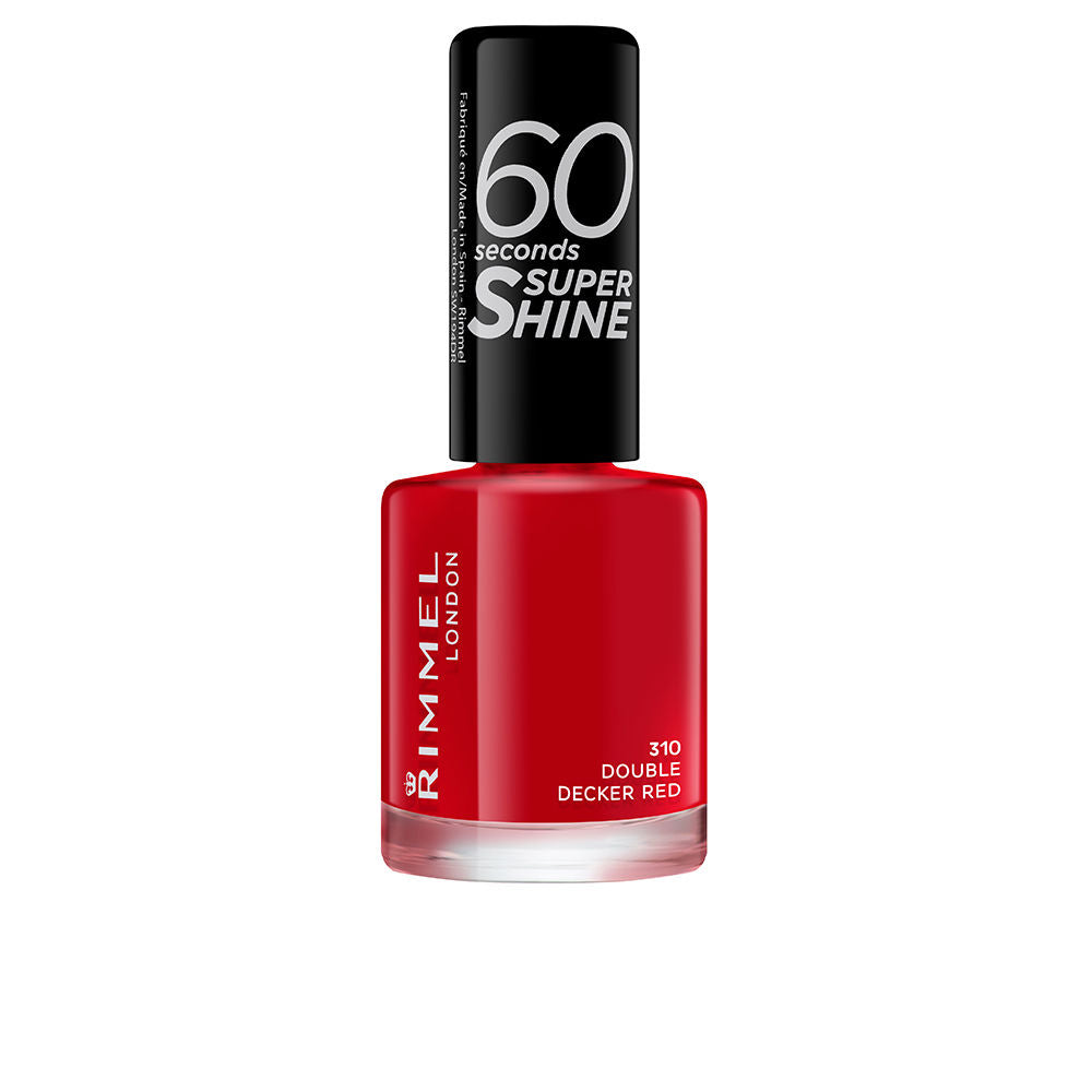 60 SECONDS SUPER SHINE nail polish #310-double decker red