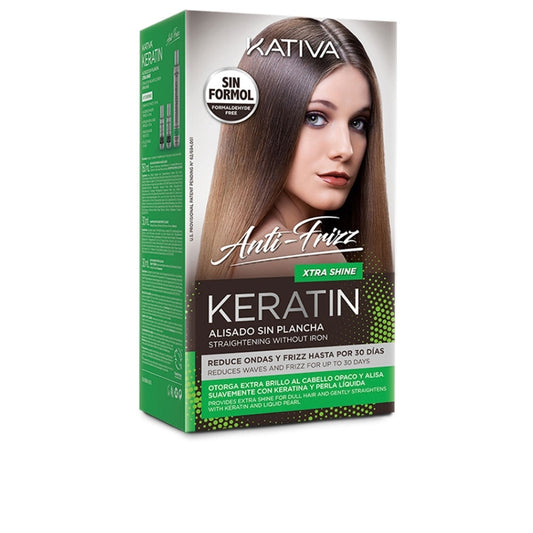 KERATIN ANTI-FRIZZ Brazilian straightening without iron extra shine 30 days