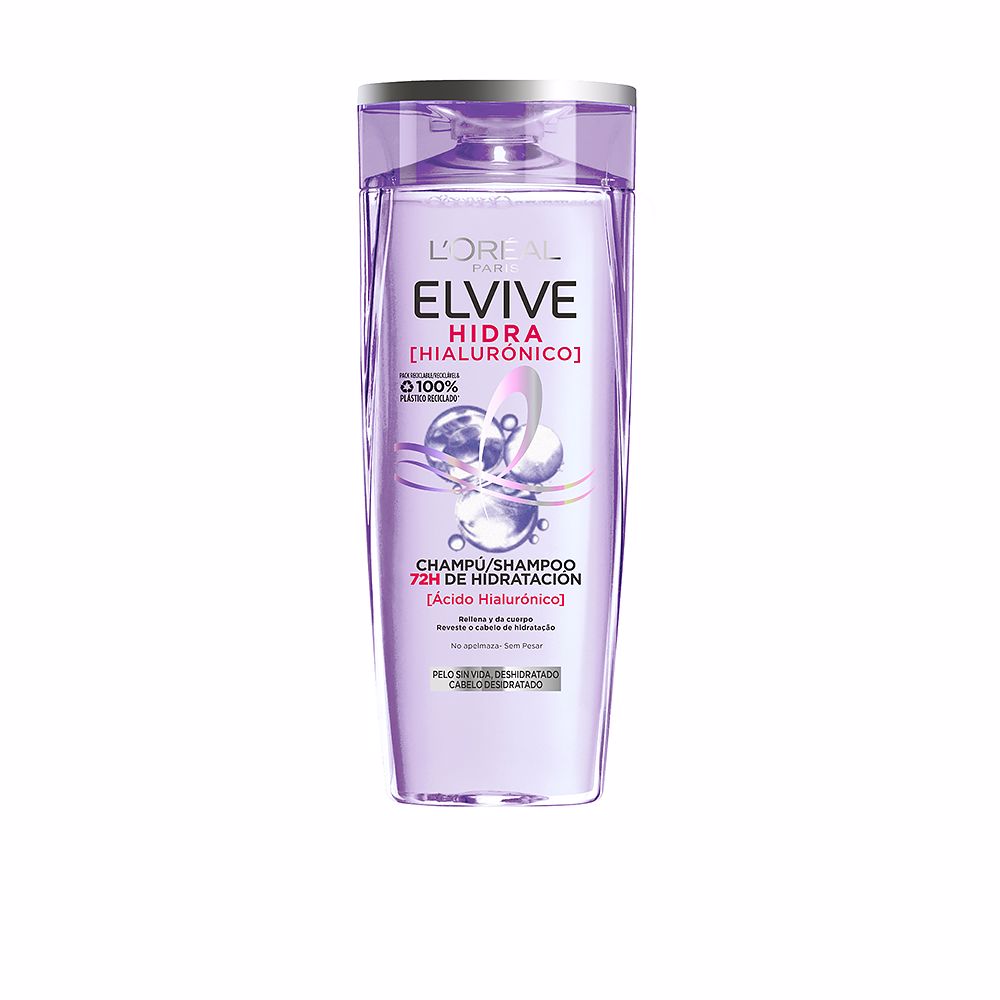 ELVIVE HIDRA HIALURÃ“NICO champÃº 72h hidrataciÃ³n