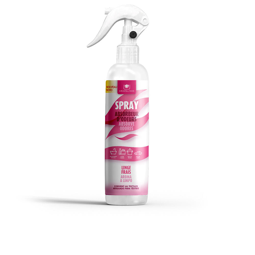 SPRAY absorbs odors #clean aroma