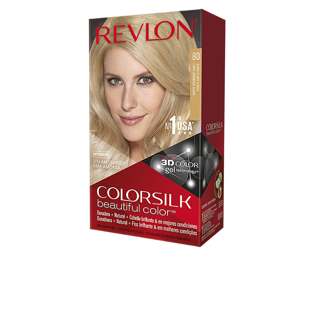 COLORSILK tinte #80-rubio claro cenizo 1 u