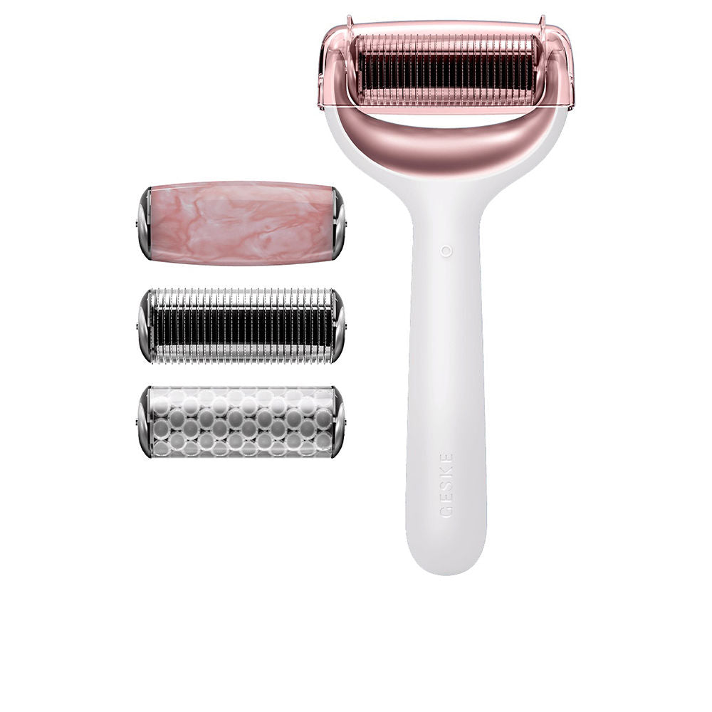 SMART APP GUIDED facial and body roller with microneedles 9 in 1 #white