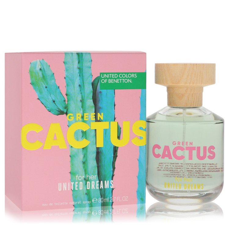 United Dreams Green Cactus by Benetton - Eau De Toilette Spray 2.7 oz