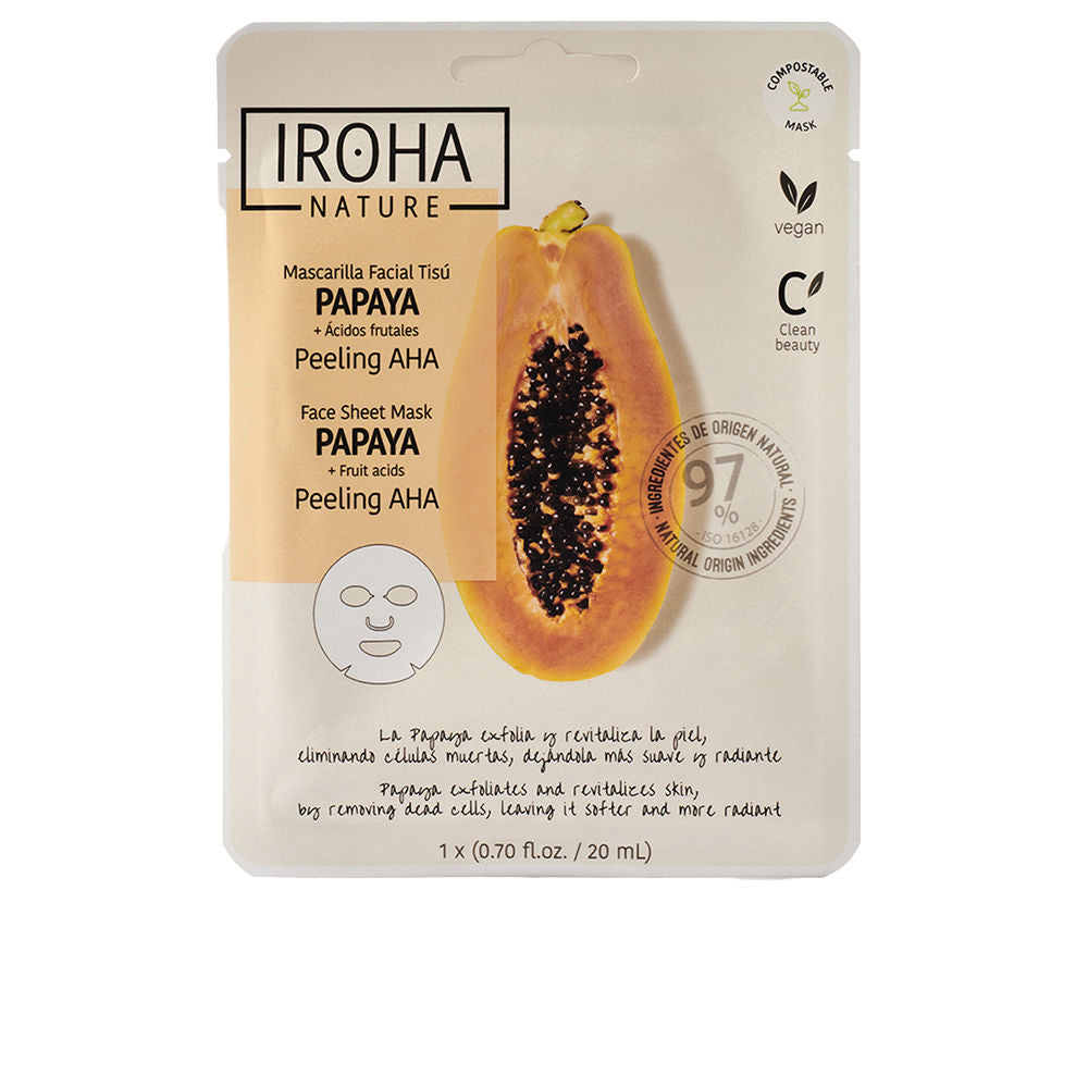 PAPAYA PEELING AHA tissue facial mask