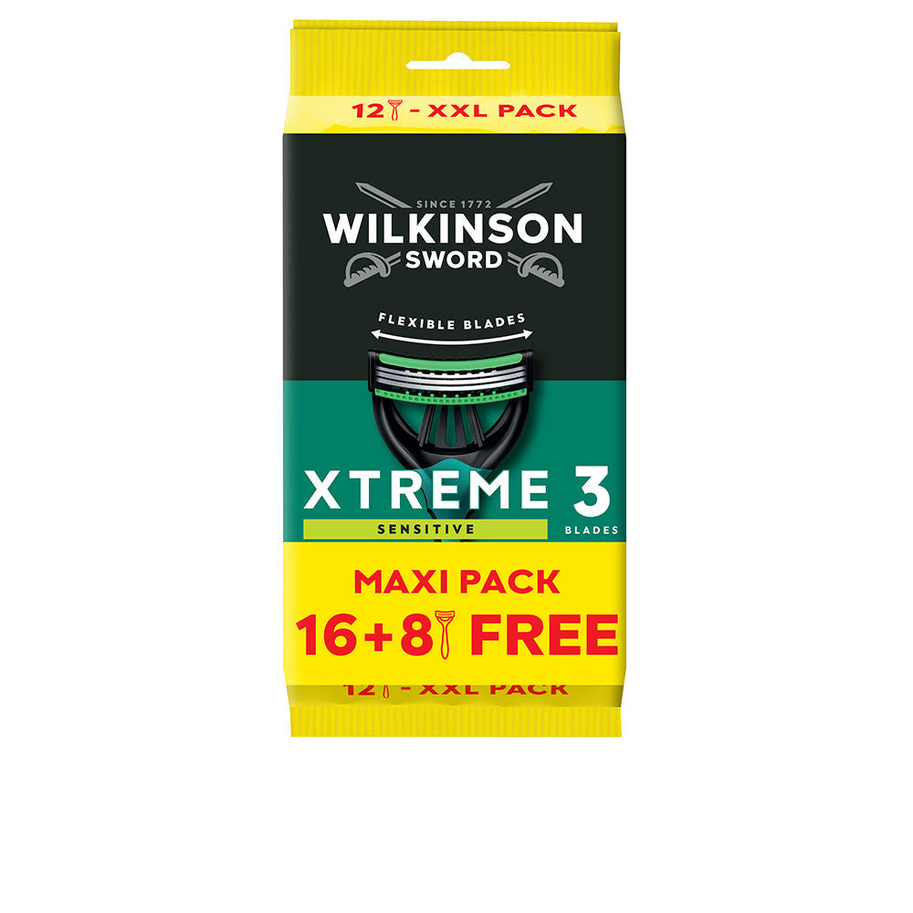 XTREME-3 SENSITIVE disposable razors 24 units