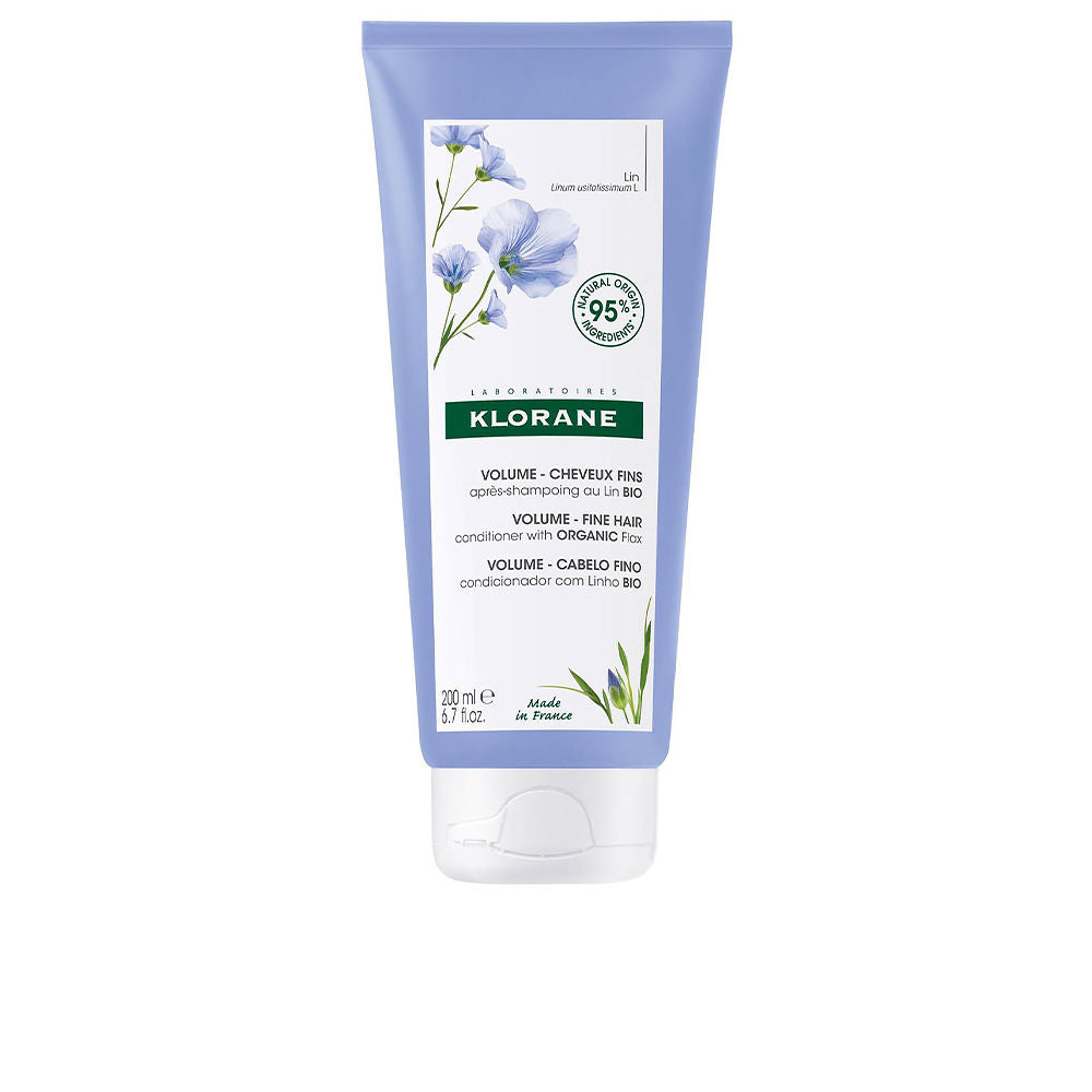 VOLUME conditioner with flax fiber