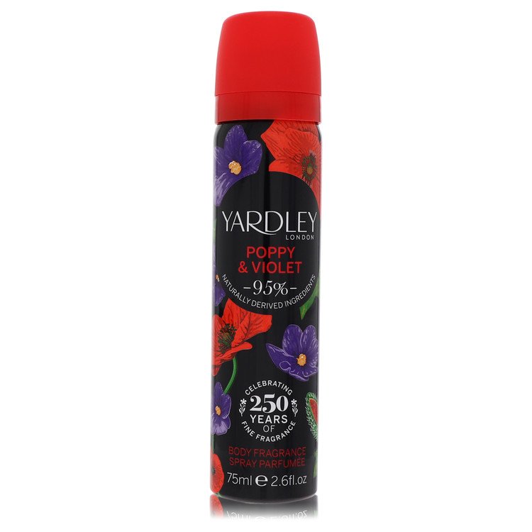 Yardley Poppy & Violet par Yardley London - Brume parfumée pour le corps 75 ml