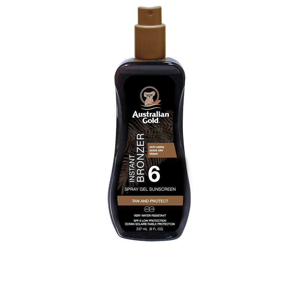 SUNSCREEN SPF6 spray gel with instant bronzer