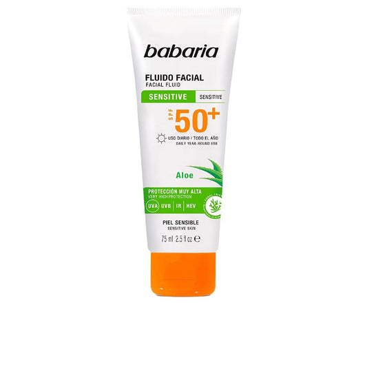 Aloe vera facial fluid for sensitive skin SPF 50+
