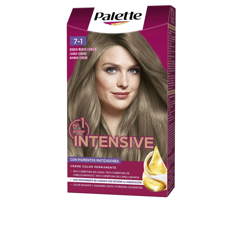 PALETTE INTENSIVE dye #7.1-medium ash blonde 1 u