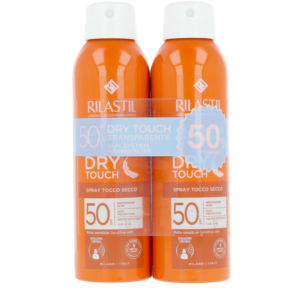 SUN SYSTEM SPF50+ spray transparente dry touch pack 2 x