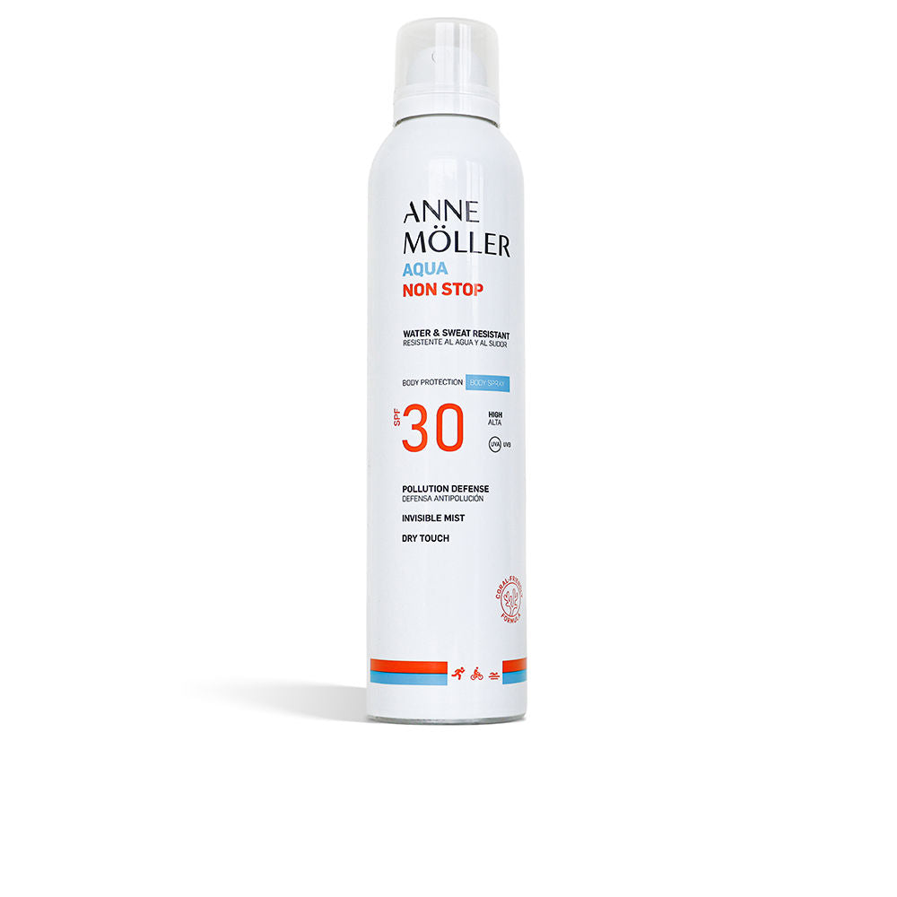 AQUA NON STOP water and sweat resistant body spray SPF30 200 ml