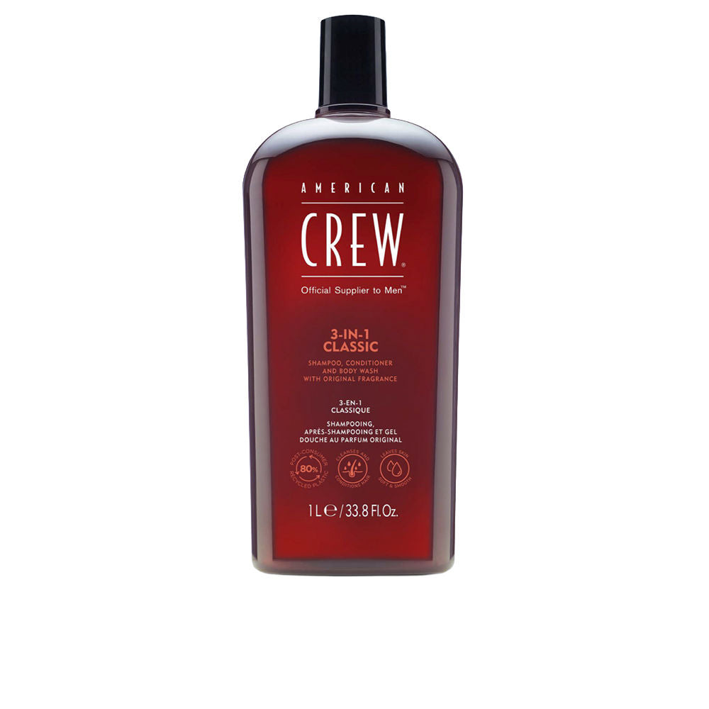 CREW 3 IN 1 shampoo, conditioner & body wash 1000 ml
