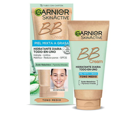 SKINACTIVE BB CREAM combination to oily skin daily moisturizer SPF 25 #medium tone