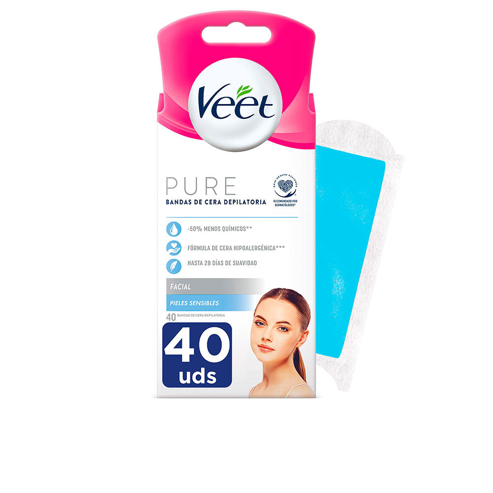 PURE WAX BANDS sensitive skin facial